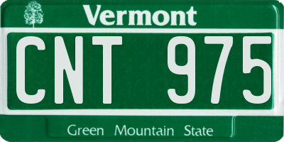 VT license plate CNT975