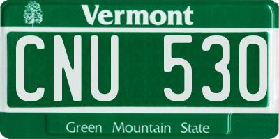 VT license plate CNU530