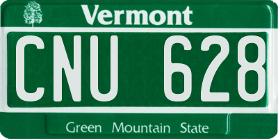 VT license plate CNU628