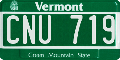 VT license plate CNU719