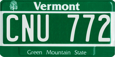 VT license plate CNU772