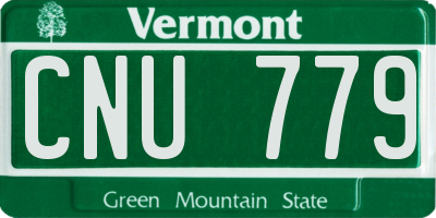 VT license plate CNU779