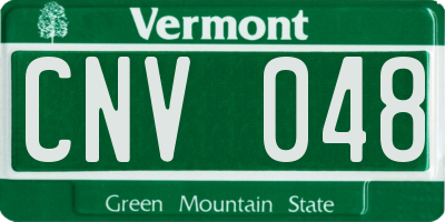 VT license plate CNV048