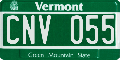 VT license plate CNV055