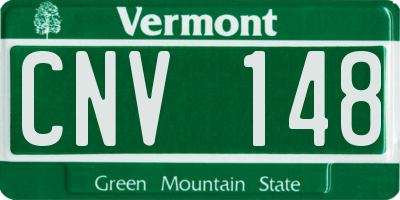 VT license plate CNV148