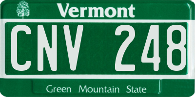 VT license plate CNV248
