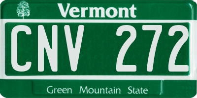 VT license plate CNV272