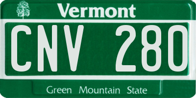 VT license plate CNV280