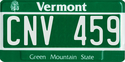 VT license plate CNV459