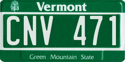 VT license plate CNV471
