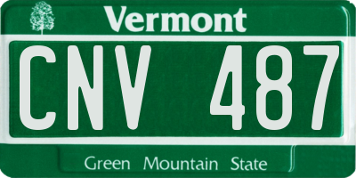 VT license plate CNV487
