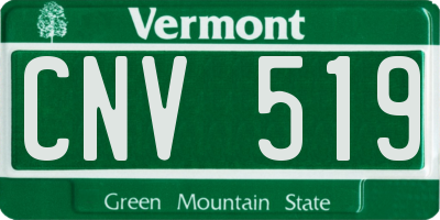 VT license plate CNV519