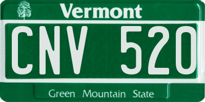 VT license plate CNV520