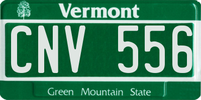 VT license plate CNV556