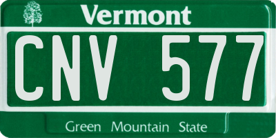VT license plate CNV577