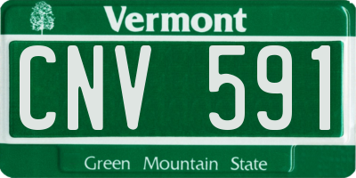 VT license plate CNV591