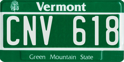 VT license plate CNV618