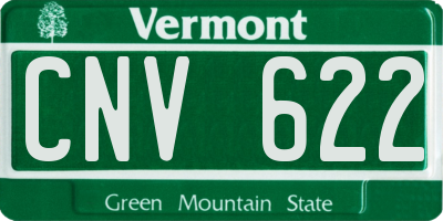 VT license plate CNV622