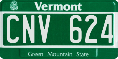 VT license plate CNV624