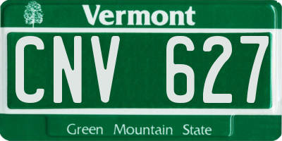 VT license plate CNV627