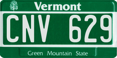 VT license plate CNV629