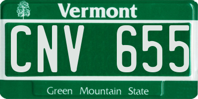 VT license plate CNV655