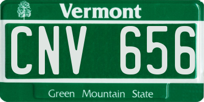 VT license plate CNV656