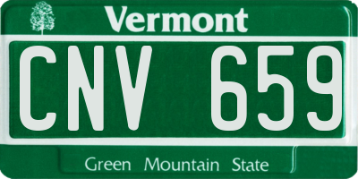 VT license plate CNV659