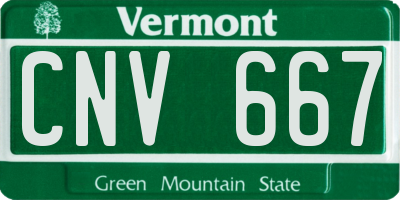 VT license plate CNV667
