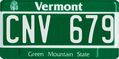 VT license plate CNV679