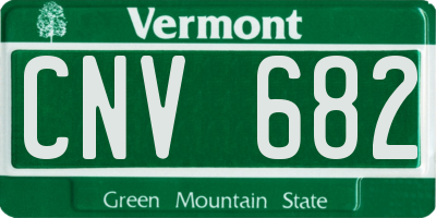 VT license plate CNV682