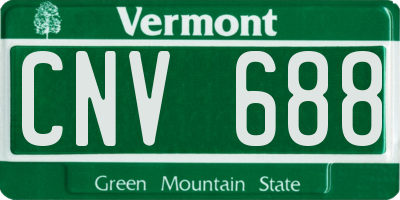 VT license plate CNV688