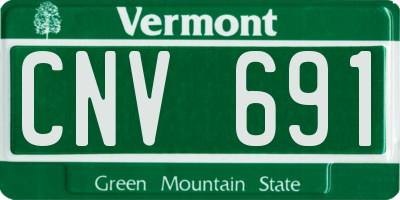 VT license plate CNV691