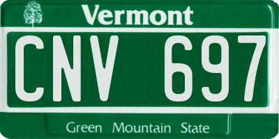 VT license plate CNV697
