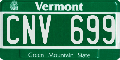VT license plate CNV699
