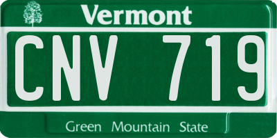 VT license plate CNV719