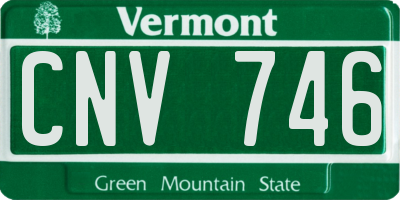 VT license plate CNV746