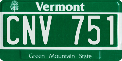 VT license plate CNV751