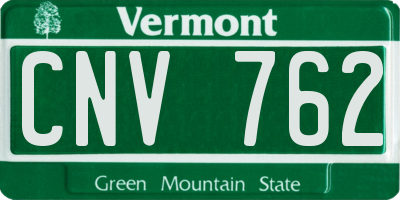 VT license plate CNV762