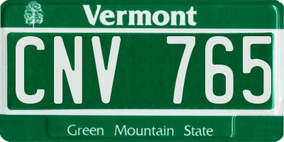 VT license plate CNV765
