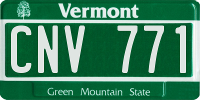 VT license plate CNV771