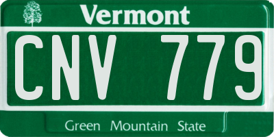 VT license plate CNV779