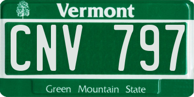 VT license plate CNV797