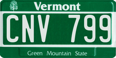 VT license plate CNV799