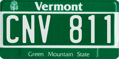 VT license plate CNV811