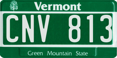 VT license plate CNV813
