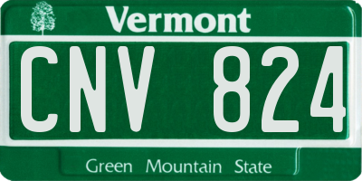VT license plate CNV824