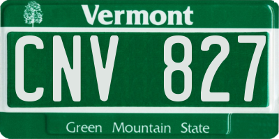 VT license plate CNV827