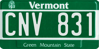 VT license plate CNV831