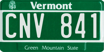 VT license plate CNV841